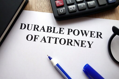 Durable power of attorney document